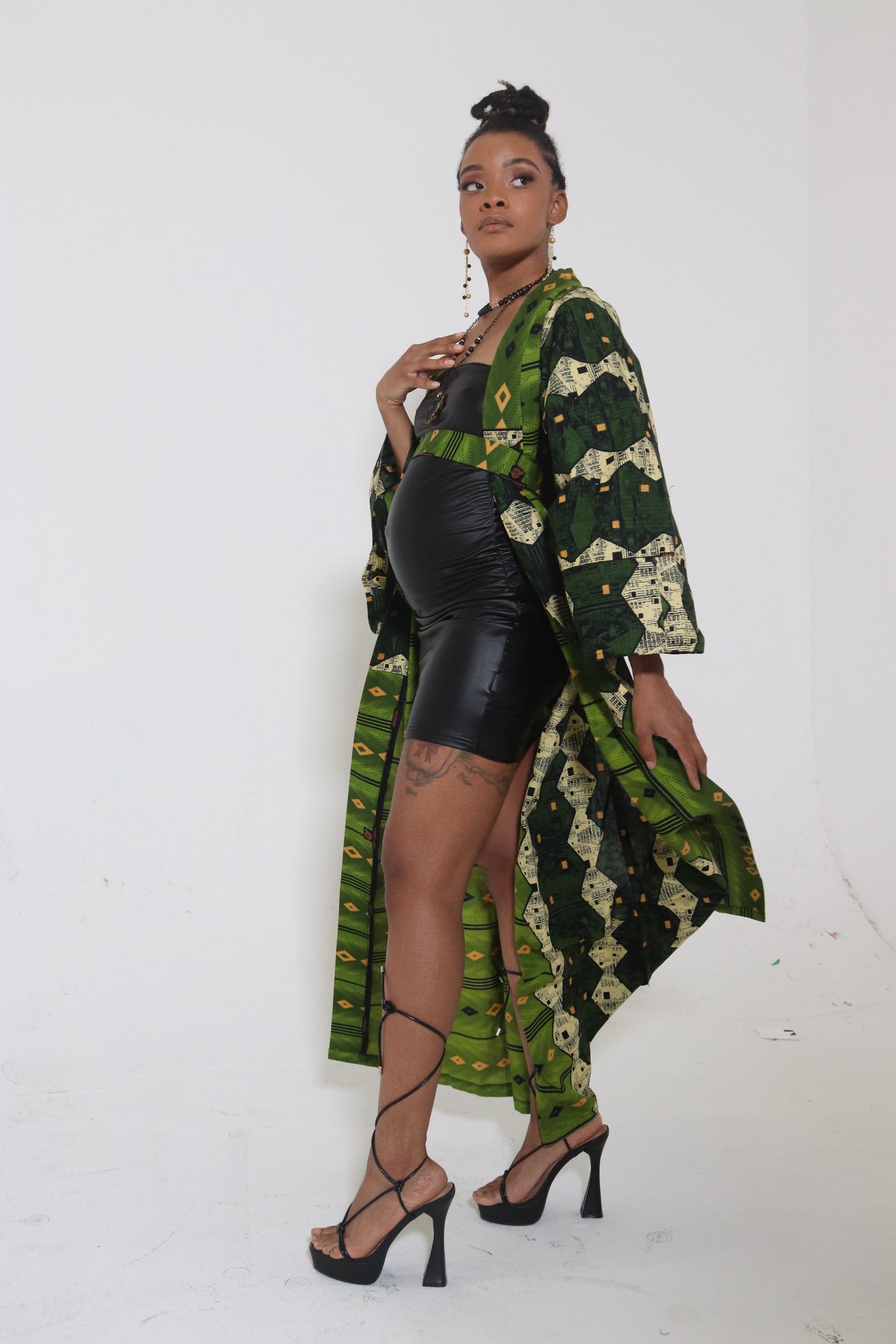 “Mae” Ankara Kimono Jacket