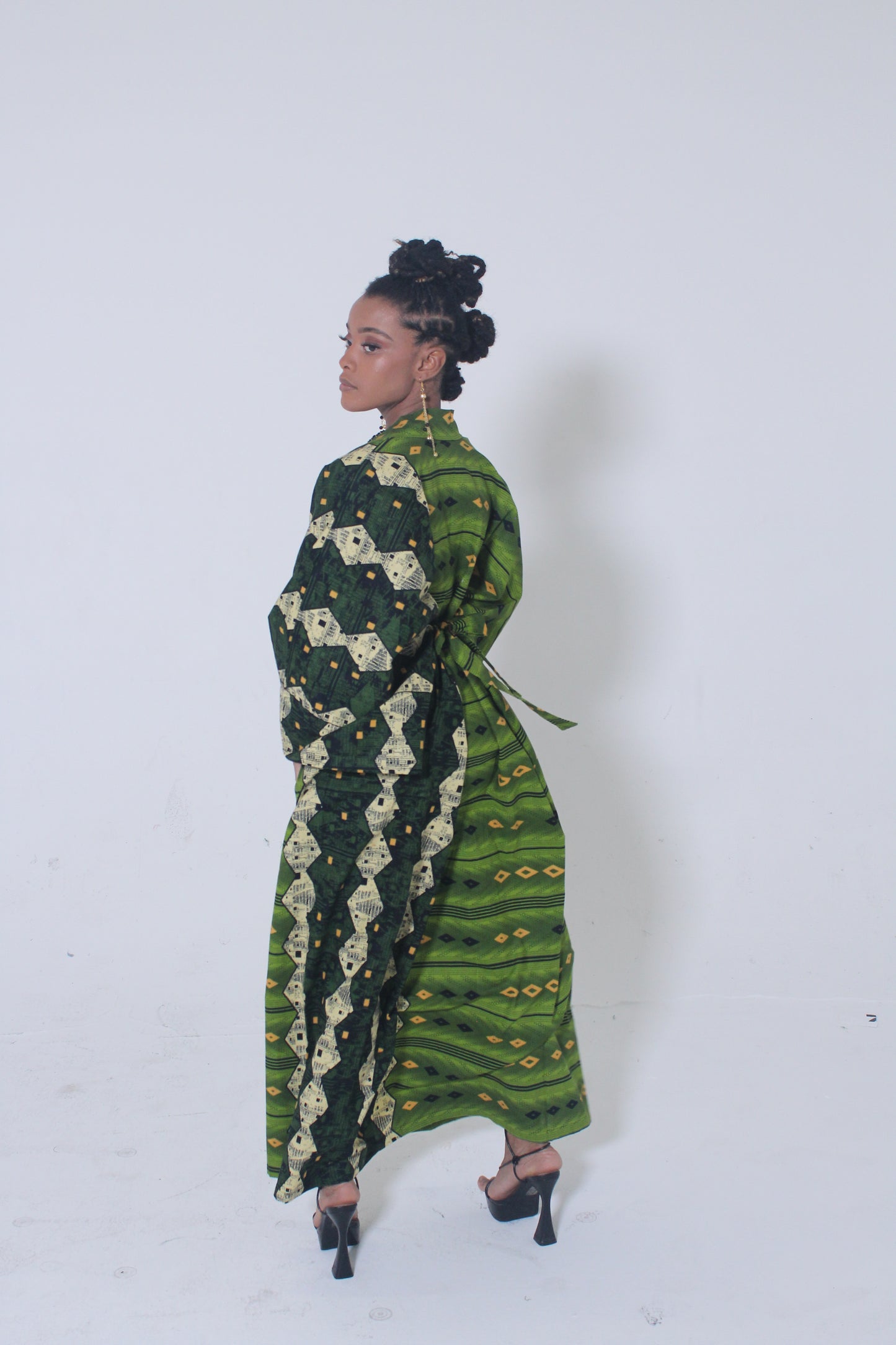 “Mae” Ankara Kimono Jacket