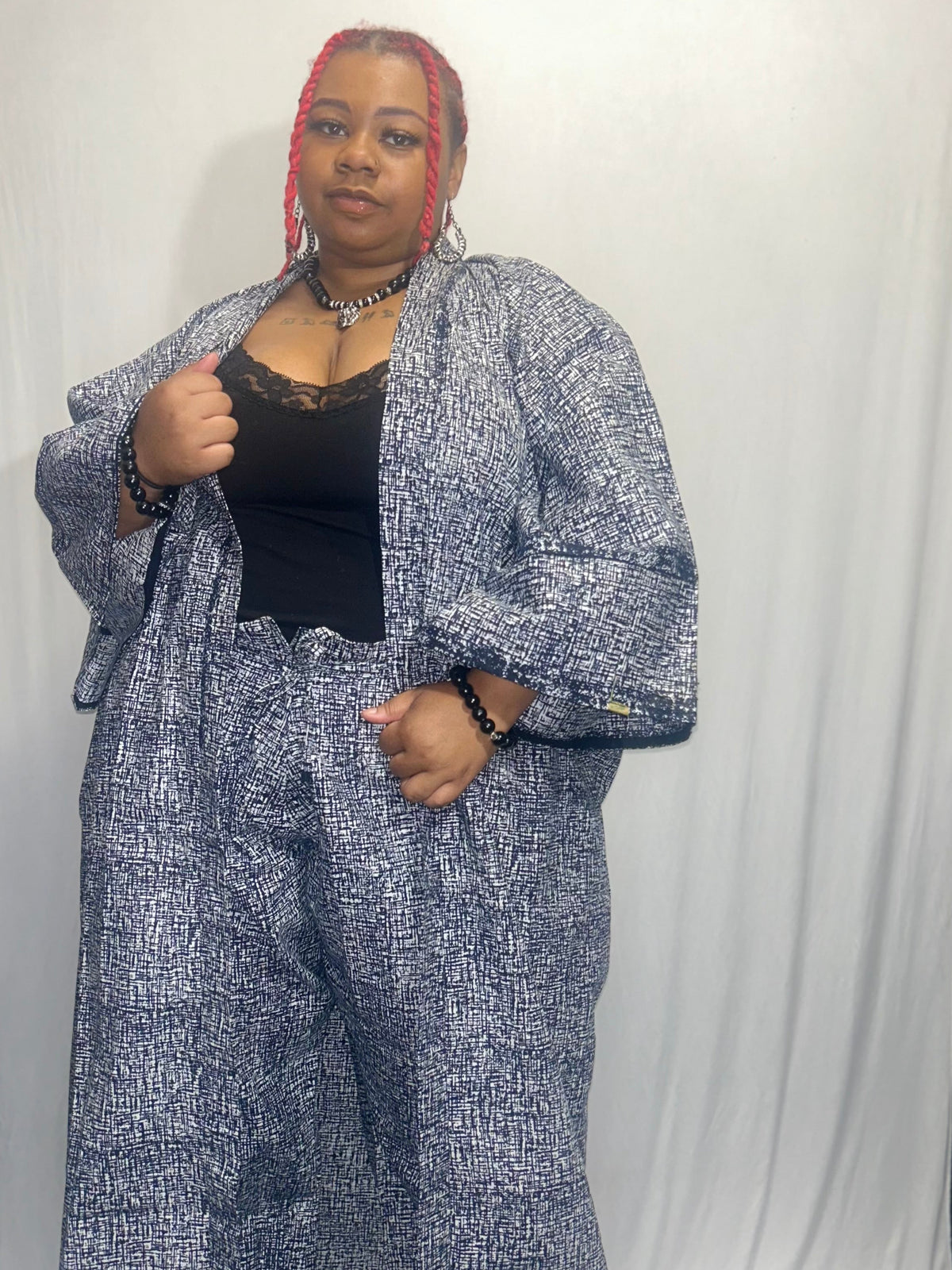 “Mae” Ankara Kimono Jacket
